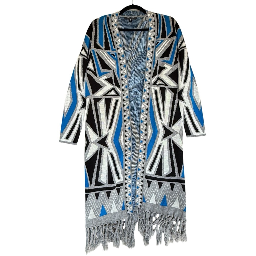 Romeo & Juliet Couture Open Cardigan Womens M Hippie Aztec Boho‎ Coastal Cowgirl